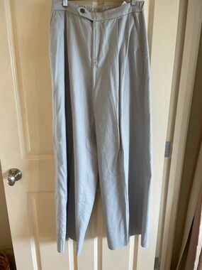 Banana Republic Pale Blue Wide-Leg Trousers